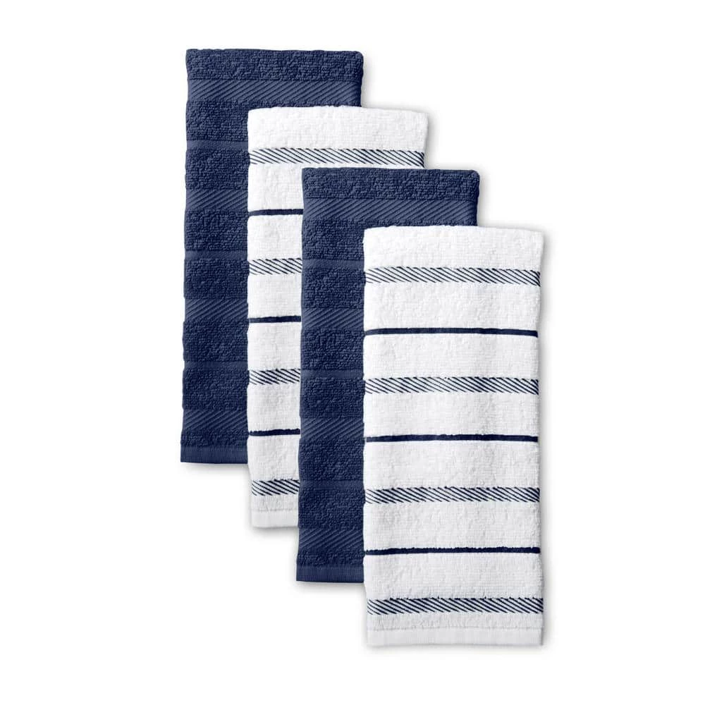 Albany Blue Willow Kitchen Towel Set (Set of 4) by KitchenAid 3 Albany Blue Willow Kitchen Towel Set (Set of 4) by KitchenAid