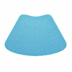 Fishnet 19 in. x 13 in. Process Blue PVC Covered Jute Wedge Placemat (Set of 6) by Kraftware