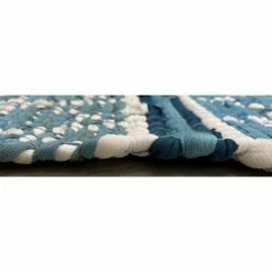 Skade 14 in.W x 72 in. D Blue and White Geometric Reversible Cotton Table Runner by LR Home 15 Skade 14 in.W x 72 in. D Blue and White Geometric Reversible Cotton Table Runner by LR Home -Table Linens Shop blues lr home table runners rugsa98740ind1260 1f 1000