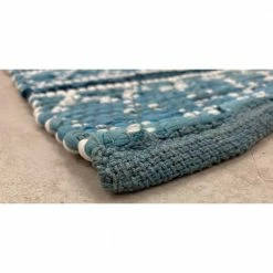 Skade 14 in.W x 72 in. D Blue and White Geometric Reversible Cotton Table Runner by LR Home 12 Skade 14 in.W x 72 in. D Blue and White Geometric Reversible Cotton Table Runner by LR Home -Table Linens Shop blues lr home table runners rugsa98740ind1260 66 1000