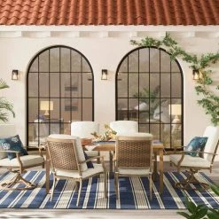 Bordered 16 in. W x 80 in. L Indigo Blue Cotton Loomed Solid Table Runner by LR Home -Table Linens Shop blues lr home table runners table18017ind1468 40 1000