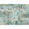 Floral 18 in. x 13 in. Blues Polypropylene Placemats (Set of 6) by Morgan Home -Table Linens Shop blues morgan home placemats m640186 64 1000