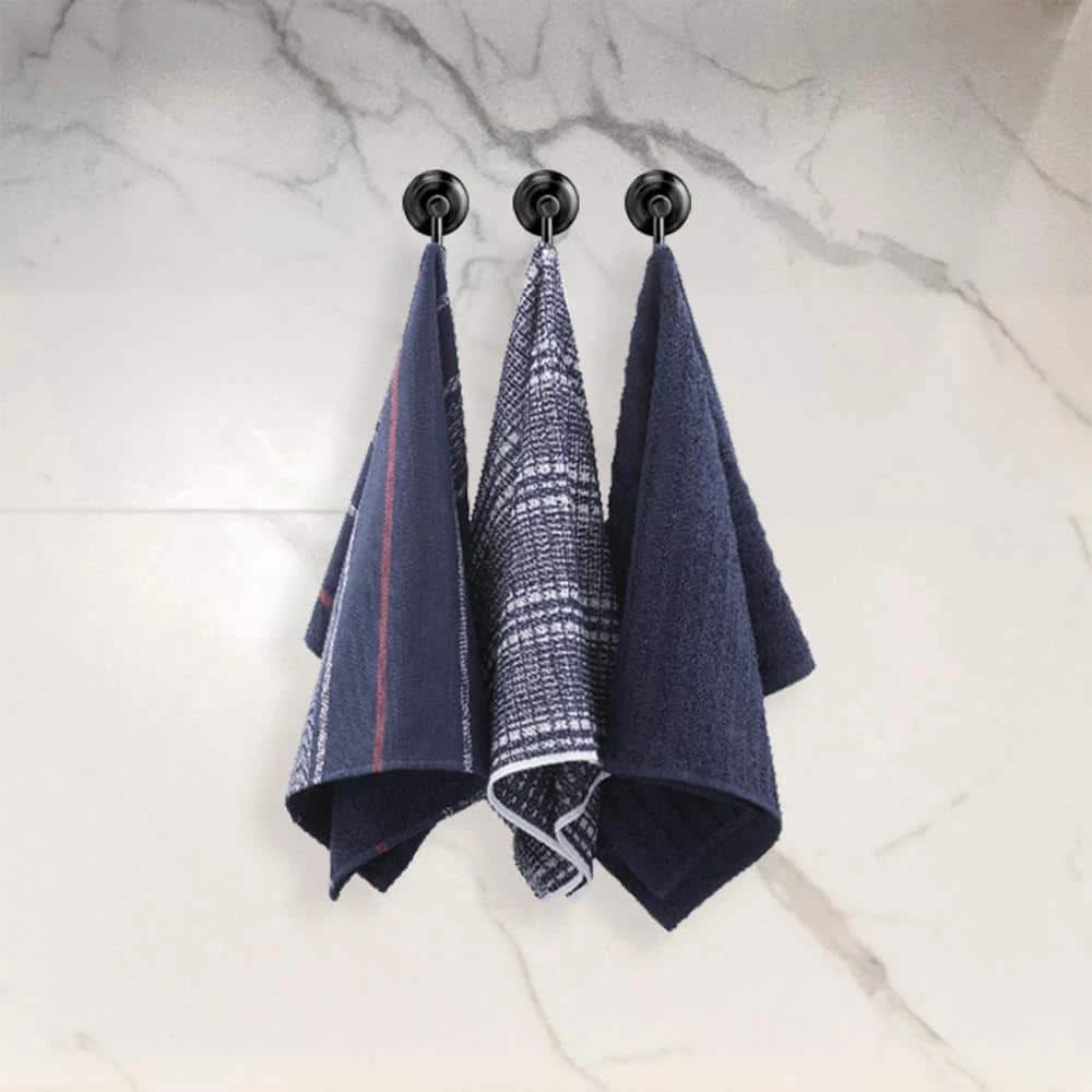 Cotton Classics 100% Cotton Navy/Red Stripe Kitchen Towel (Set of 3) by Nautica 3 Cotton Classics 100% Cotton Navy/Red Stripe Kitchen Towel (Set of 3) by Nautica