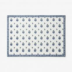 Victorian Floral 14 in. x 20 in. Blue Cotton Placemats by The Company Store