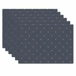 17 in. x 12 in. Blues Vinyl Placemats (Set of 6) by DASCO