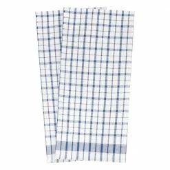 Royale Wonder Towel Federal Blue Checkered Cotton Kitchen Towel (Set of 2) by RITZ