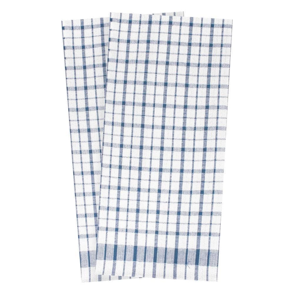 Royale Wonder Towel Federal Blue Checkered Cotton Kitchen Towel (Set of 2) by RITZ 3 Royale Wonder Towel Federal Blue Checkered Cotton Kitchen Towel (Set of 2) by RITZ