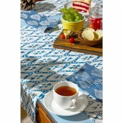 Neemrana Table Runner, Placemats and Napkins Set by GAURI KOHLI 13 Neemrana Table Runner, Placemats and Napkins Set by GAURI KOHLI -Table Linens Shop blues table runners gk71012 76 1000