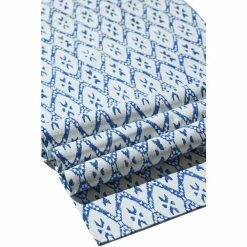 Neemrana Table Runner, Placemats and Napkins Set by GAURI KOHLI 12 Neemrana Table Runner, Placemats and Napkins Set by GAURI KOHLI -Table Linens Shop blues table runners gk71012 fa 1000