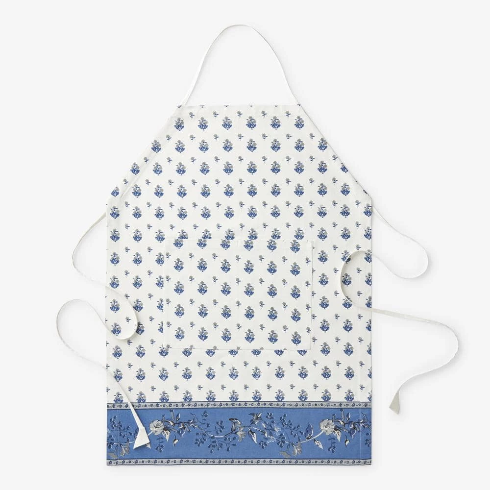 Victorian Floral Blue Apron by The Company Store 3 Victorian Floral Blue Apron by The Company Store