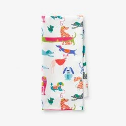 Company Cotton Novelty Dogs Blues Animal Print Cotton Tea Towel by The Company Store