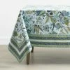 Autumn Garden Jacobean 70 in. W x 108 in. L Blues Floral Cotton Tablecloth by The Company Store -Table Linens Shop blues the company store tablecloths 83205a 70x108 blue 64 1000