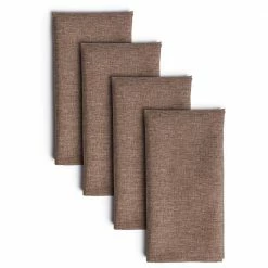 Somers 20 in. W 20 in. H Brown Solid Polyester Napkins (Set of 4) by Town & Country Living