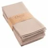 Chateau Easy-Care Cloth Dinner Napkins,Set of 12 Oversized, 20 x 20 in., Linen by KAF HOME -Table Linens Shop browns tans cloth napkins napkin rings poly np 2020 s12 ln 64 1000
