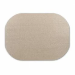 Easy Care Beachy/Oval 17 in. x 12 in. Tan Vinyl Placemats (Set of 6) by DASCO -Table Linens Shop browns tans dasco placemats hd22 001 1f 1000