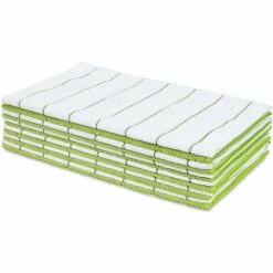 15 in. x 25 in. Solid Lime/White Microfiber Hand Towels (12-Pack) by THE CLEAN STORE -Table Linens Shop browns tans kitchen towels 79292 4f 1000