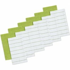 15 in. x 25 in. Solid Lime/White Microfiber Hand Towels (12-Pack) by THE CLEAN STORE