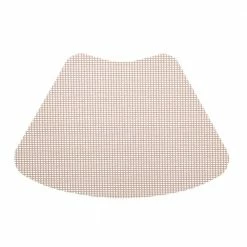 Fishnet 19 in. x 13 in. Tan PVC Covered Jute Wedge Placemat (Set of 6) by Kraftware