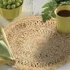 Natural Tan 15 in. Round Organic Jute Placemat (Set of 2) by LR Home -Table Linens Shop browns tans lr home placemats natur12027nat15rd 64 1000