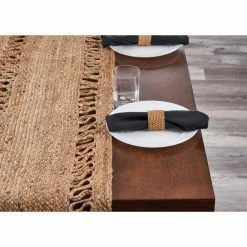 Natural Brown 16 in. x 80 in. Braided Organic Jute Table Runner by LR Home 9 Natural Brown 16 in. x 80 in. Braided Organic Jute Table Runner by LR Home -Table Linens Shop browns tans lr home table runners natur12047nat1468 31 1000
