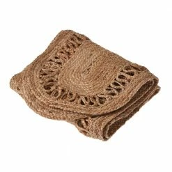 Natural Brown 16 in. x 80 in. Braided Organic Jute Table Runner by LR Home 8 Natural Brown 16 in. x 80 in. Braided Organic Jute Table Runner by LR Home -Table Linens Shop browns tans lr home table runners natur12047nat1468 4f 1000
