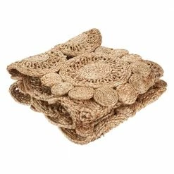 Natural Brown 1 ft. 4 in. x 6 ft. 8 in. Organic Jute Table Runner by LR Home -Table Linens Shop browns tans lr home table runners natur32014nat1468 1f 1000