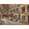 MHF Home Cobblestone Cafe Multi-Colored 18 in. W x 13 in. L Polypropylene Placemat Set (4-Pack) by Morgan Home -Table Linens Shop browns tans morgan home placemats 64 1000 1