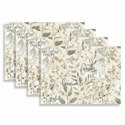 Family Taupe Placemat Set (4-Pack) by Morgan Home 7 Family Taupe Placemat Set (4-Pack) by Morgan Home -Table Linens Shop browns tans morgan home placemats m581106 c3 1000