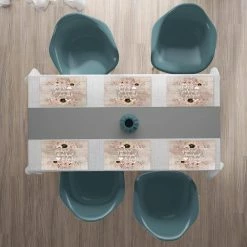 MHF Home 18 in. x 13 in. Polypropylene Grateful, Thankful, Blessed Placemats (Set of 6) by Morgan Home -Table Linens Shop browns tans morgan home placemats m646072 4f 1000