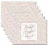 MHF Home 18 in. x 13 in. Polypropylene Thankful Grateful Bless Sand Placemats (Set of 6) by Morgan Home -Table Linens Shop browns tans morgan home placemats m668289 64 1000