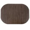 Easy Care Grasscloth/Oval 17 in. x 12 in. Bronze Vinyl Placemats (Set of 6) by DASCO