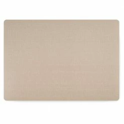 Easy Care Beachy/Rectanlge 17 in x 12 in. Tan Vinly Placemats (Set of 6) by DASCO