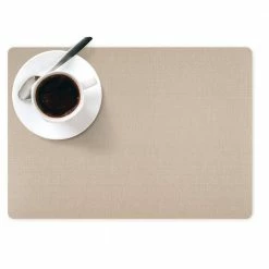 Easy Care Beachy/Rectanlge 17 in x 12 in. Tan Vinly Placemats (Set of 6) by DASCO -Table Linens Shop browns tans placemats hd22 009 76 1000