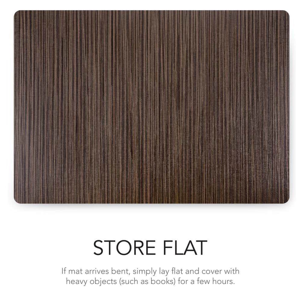 Easy Care Grasscloth/Rectangle 17 in. x 12 in. Bronze Vinyl Placemats (Set of 6) by DASCO 7 Easy Care Grasscloth/Rectangle 17 in. x 12 in. Bronze Vinyl Placemats (Set of 6) by DASCO - Image 5