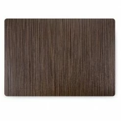 Easy Care Grasscloth/Rectangle 17 in. x 12 in. Bronze Vinyl Placemats (Set of 6) by DASCO