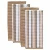 T-fal Sand Solid and Stripe Cotton Waffle Terry Kitchen Towel (Set of 4) by RITZ -Table Linens Shop browns tans ritz kitchen towels 68559 64 1000