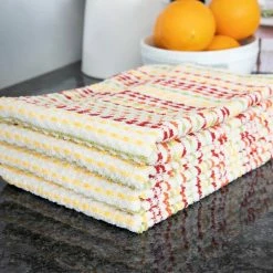 Fall Multicolor Pebble Cotton Terry Bar Mop Kitchen Towel Set of 4 by RITZ -Table Linens Shop browns tans ritz kitchen towels 90445 1f 1000