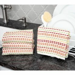 Fall Multicolor Pebble Cotton Terry Bar Mop Kitchen Towel Set of 4 by RITZ -Table Linens Shop browns tans ritz kitchen towels 90445 4f 1000