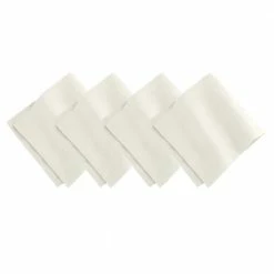 La Classica 21 in. W x 21 in. L in Ivory Solid Color Napkins (Set of 4) by Villeroy & Boch -Table Linens Shop browns tans villeroy boch cloth napkins napkin rings 21962ivr c3 1000