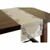 Scrolling Rose 15 in. x 72 in. Tan Embroidered Cutwork Table Runner by Xia Home Fashions -Table Linens Shop browns tans xia home fashions table runners xd140391572 64 1000