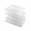 12 in. x 18 in. Clear Polycarbonate Placemats with Anti-Slip Backing (Set of 4) by HOMETEX