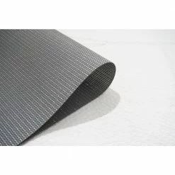 Natural Shimmer Silver Woven Textilene Reversible Rectangle Placemats (Set of 6) by Dainty Home -Table Linens Shop grays dainty home placemats 6ns1319si 1f 1000