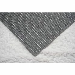 Natural Shimmer Silver Woven Textilene Reversible Rectangle Placemats (Set of 6) by Dainty Home -Table Linens Shop grays dainty home placemats 6ns1319si 4f 1000