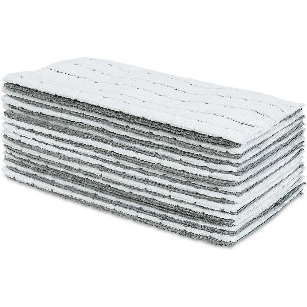 15 in. x 25 in. Checkered Grey Flannel Microfiber Hand Towels (12-Pack) by THE CLEAN STORE 4 15 in. x 25 in. Checkered Grey Flannel Microfiber Hand Towels (12-Pack) by THE CLEAN STORE - Image 2