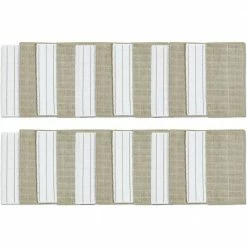 12 in. x 12 in. Checkered Brownston Microfiber Wash Cloths (24-Pack) by THE CLEAN STORE -Table Linens Shop grays kitchen towels 79286 4f 1000