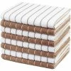 12 in. x 12 in. Checkered Brownston Microfiber Wash Cloths (24-Pack) by THE CLEAN STORE -Table Linens Shop grays kitchen towels 79286 64 1000