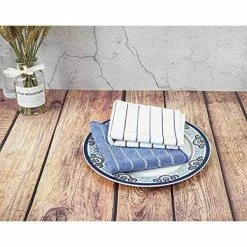 12 in. x 12 in. Checkered Grey Flannel Cotton Microfiber Wash Cloths (24-Pack) by THE CLEAN STORE -Table Linens Shop grays kitchen towels 79287 44 1000