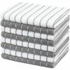 12 in. x 12 in. Checkered Grey Flannel Cotton Microfiber Wash Cloths (24-Pack) by THE CLEAN STORE -Table Linens Shop grays kitchen towels 79287 64 1000
