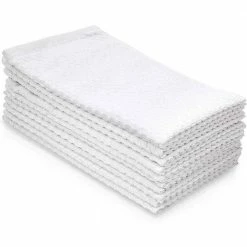 Solid Blue and White Cotton Hand Towels (10-Pack) by THE CLEAN STORE -Table Linens Shop grays kitchen towels 79332 1f 1000