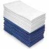 Solid Blue and White Cotton Hand Towels (10-Pack) by THE CLEAN STORE -Table Linens Shop grays kitchen towels 79332 64 1000